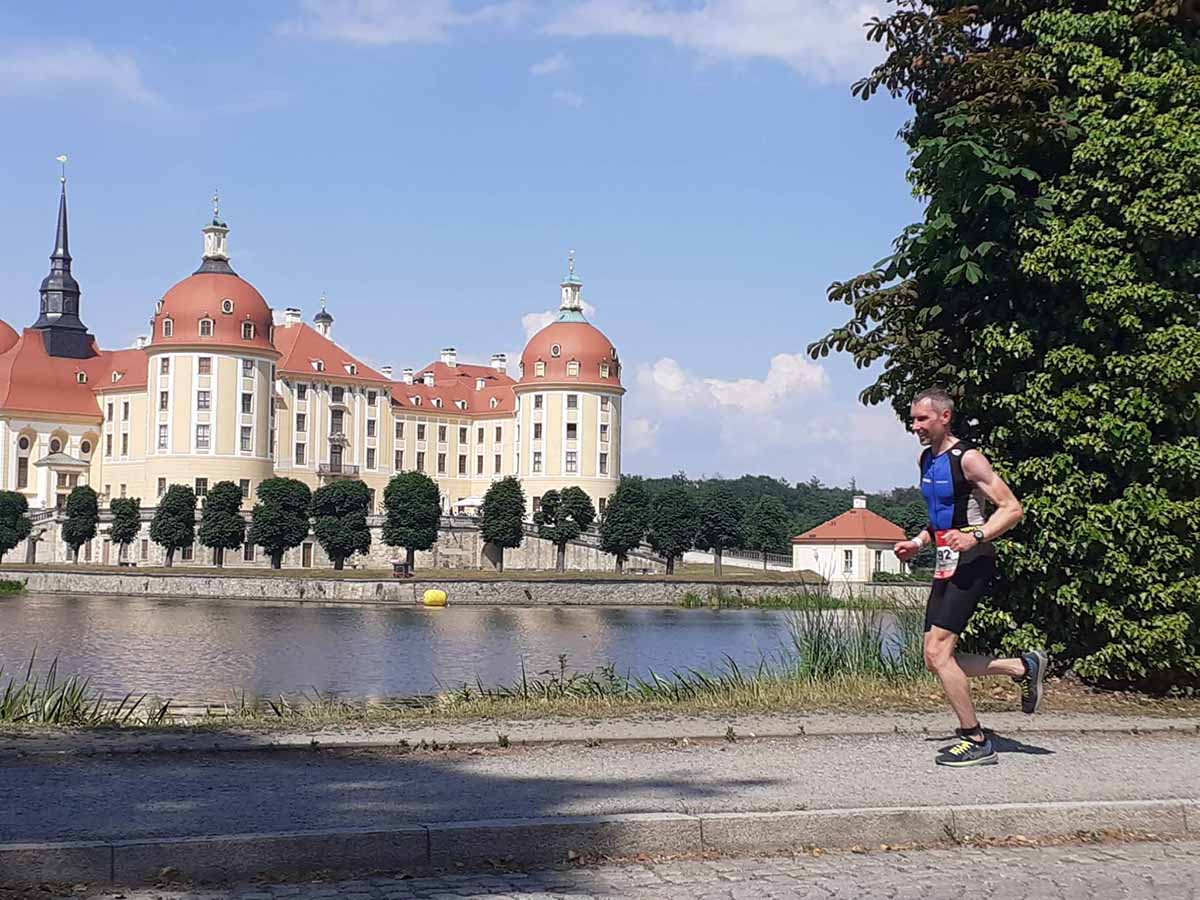 Jan beim Triathlon in Moritzburg
